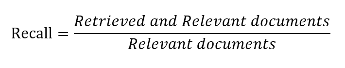Equation of Recall